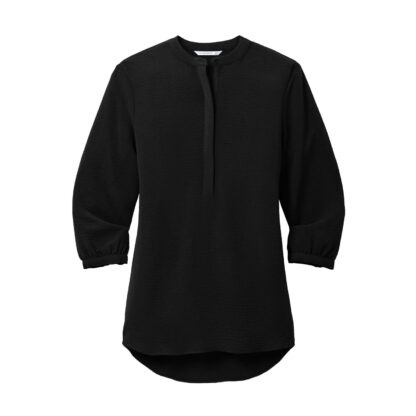 Port Authority® Ladies 3/4-Sleeve Textured Crepe Tunic - Image 2