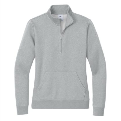 Nike Ladies Club Fleece Sleeve Swoosh 1/2-Zip - Image 4